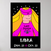 LIBRA - POSTER DEL ZODIACO