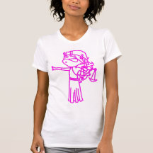 Libra White&Pink Camiseta