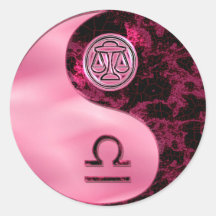 Libra Yin Yang Etiquetas