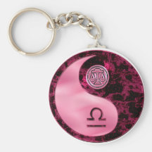Libra Yin Yang Llavero Personalizado