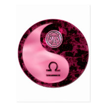 Libra Yin Yang Postales