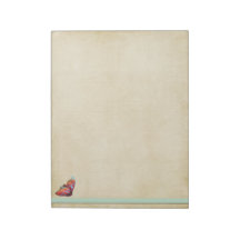 Libreta de la mariposa del vintage blocs de papel