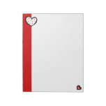 Libreta grande roja de los corazones manchados libretas para notas