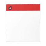 Libreta roja de los corazones manchados pequeña libretas para notas