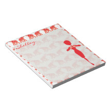 Libreta roja del elefante blocs de notas