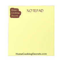 Libretas de los secretos de la cocina casera bloc de notas