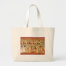 Libro egipcio antiguo de los muertos bolsa de mano