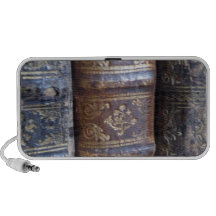 Libros viejos altavoz de viaje