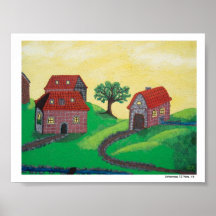 Licht Landschaft Poster