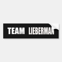 LIEBERMAN 2012 ETIQUETA DE PARACHOQUE