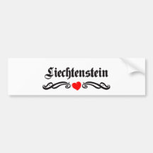 Liechtenstein Pegatina De Parachoque
