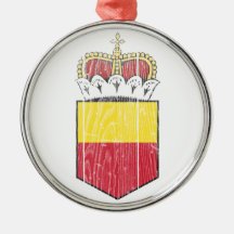 Liechtenstein poco escudo de armas ornamento para arbol de navidad