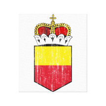 Liechtenstein poco escudo de armas impresiones en lona