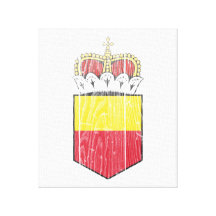 Liechtenstein poco escudo de armas impresion de lienzo