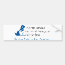 Liga animal de la orilla del norte calificada pegatinas de parachoque