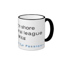 Liga animal de la orilla del norte calificada tazas