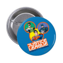 Liga de justicia "fuerza en números " pins