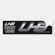Liga de la fantasía de UHB Etiqueta De Parachoque