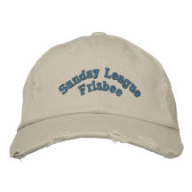 Liga del disco volador de domingo gorras bordadas