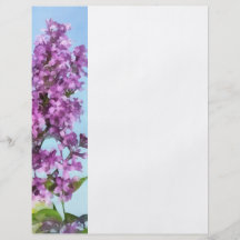 Lilas contra el cielo flyer personalizado