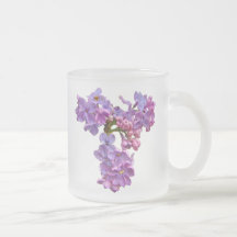 Lilas en primavera taza de café