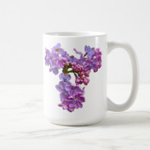 Lilas en primavera tazas de café
