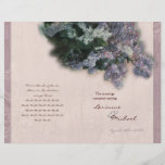 Lilas impresionistas - programa del boda flyer a todo color