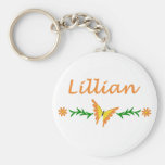 Lillian (mariposa anaranjada) llaveros personalizados