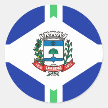 Limeira Sao Paulo bandera del Brasil, el Brasil Pegatina