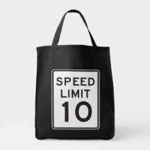 Límite de velocidad 10 bolsas de mano