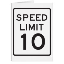 Límite de velocidad 10 felicitacion 
