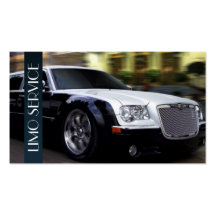Limo, servicio de limusinas, negocio del taxista plantilla de tarjeta de visita