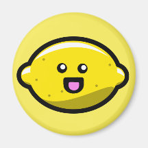 Limón feliz de Kawaii Iman De Nevera
