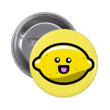 Limón feliz de Kawaii Pins