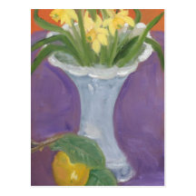 LIMÓN Y NARCISOS TARJETA POSTAL