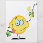 limonada de consumición del dibujo animado lindo t tarjetas publicitarias