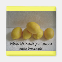 Limones con la 'vida" que dice imán para frigorífico