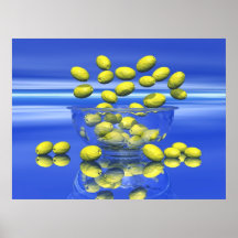 Limones felices poster