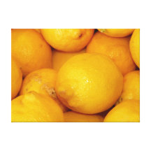 Limones frescos impresión en lona