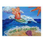 Limpie hacia fuera la postal del cáncer del cáncer