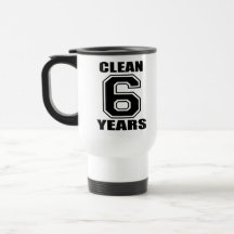 limpie seis años de negro tazas de café