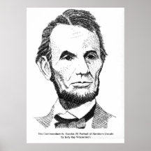 Lincoln diez mandamientos - éxodo 20 posters