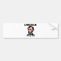 Lincoln es mi ídolo pegatina de parachoque