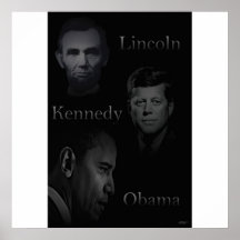 Lincoln, Kennedy, Obama Posters