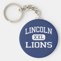 Lincoln - leones - alto - Jersey City New Jersey Llaveros Personalizados
