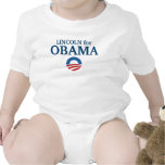 LINCOLN para el personalizado de Obama su ciudad p Traje De Bebé