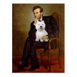 Lincoln - Westie 2 Tarjetas Postales