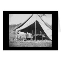 Lincoln y McClellan en Antietam 1862 Felicitación