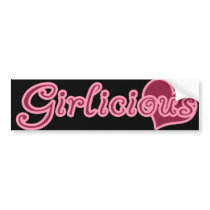 Lindo estupendo de Girlisious del chica de Girlie pegatinas de parachoque