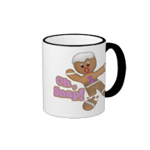 lindo oh, galleta rápida del hombre de pan de jeng taza